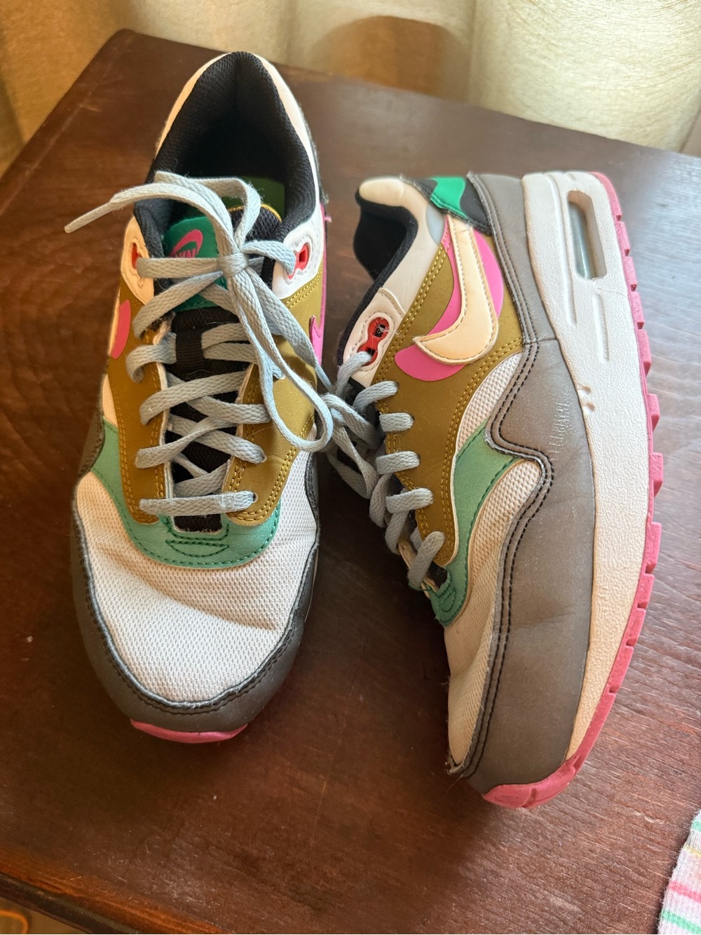 Nike Multicolor Air Max Sneakers - Pink, Green, Gray